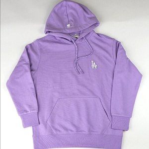 MLB LOS ANGELES DODGERS LAVENDER BASIC LOGO HOODIE